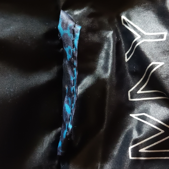 Andrew Marc Designer Puffer Vest Black Blue Speckled - Picture 13 of 15